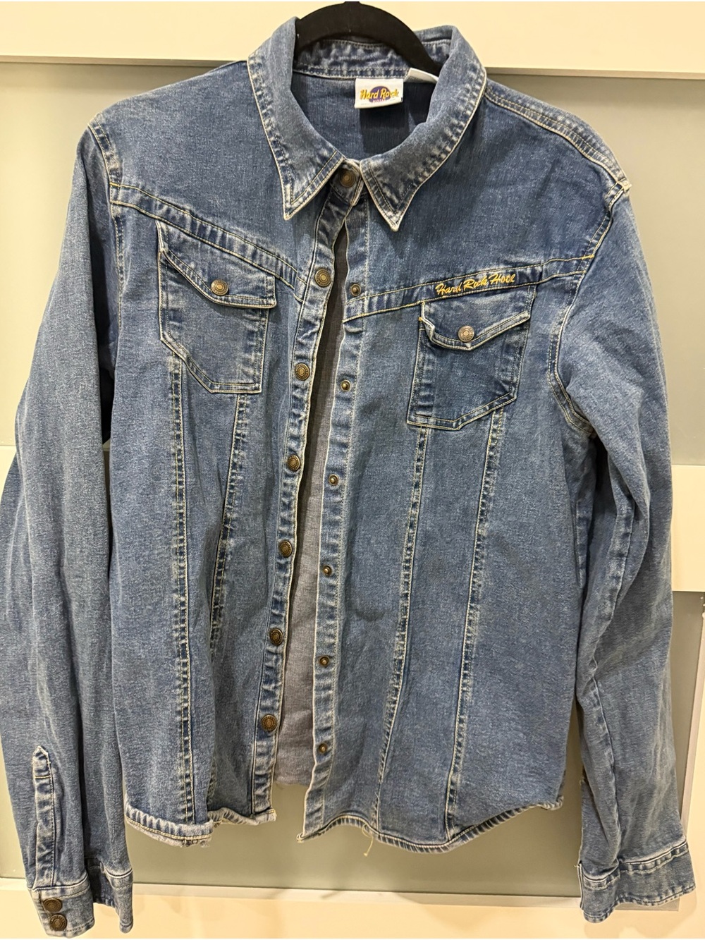 Hard Rock Cafe Light Blue Denim Shirt Jacket